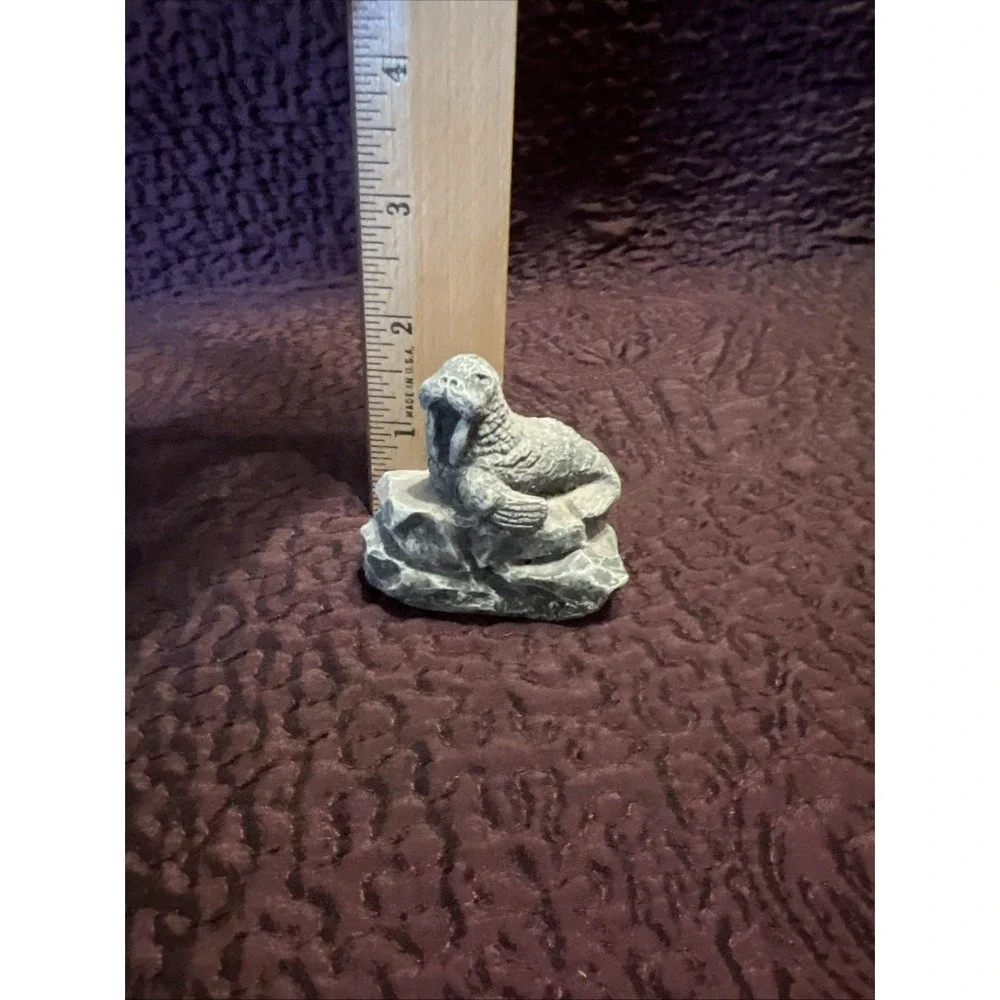 Glacial Soot Ice Age Sculptures Arctic Circle Enterprises Figurine Alaska Walrus